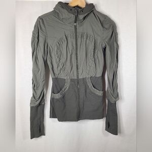 Lululemon Dance Studio Jacket Reversible Size 4 dark Wren